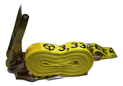 2" x 27 Ft. Flatbed Ratchet Strap w/ Wire Hooks - ratchetstrap-com.myshopify.com