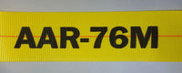 4"x30 Ft Heavy Duty Ratchet Strap w/ Flat Hook - AAR Webbing | R430FAAR - RatchetStrap.Com