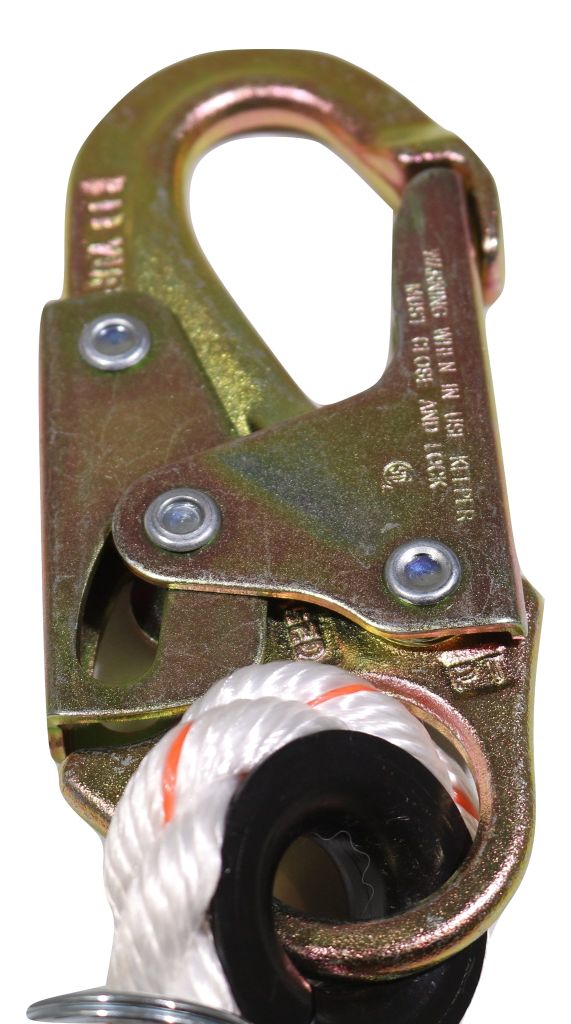 5/8x50 FT LIFELINE ROPE DOUBLE LOCKING HOCK|RatchetStrap.com