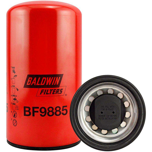 Qty 4 Baldwin Fuel Filter, Spin-On Filter Design | BF9885