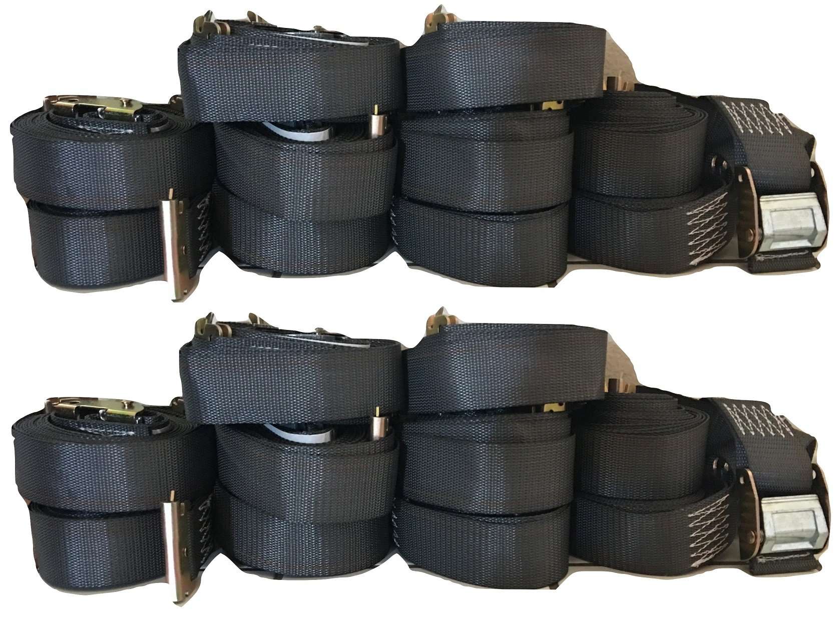 2" x 16 Ft Interior Van Cam Buckle Strap w/ Spring E Fittings 20 Pack | C16E