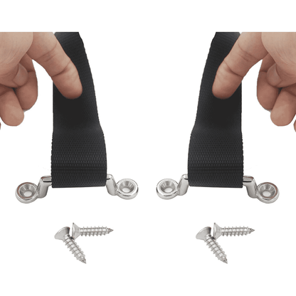 Cooler Tie Down Strap Kit with Stainless Footman/Deck Loops 9 Color Choices Color Options | CSSS