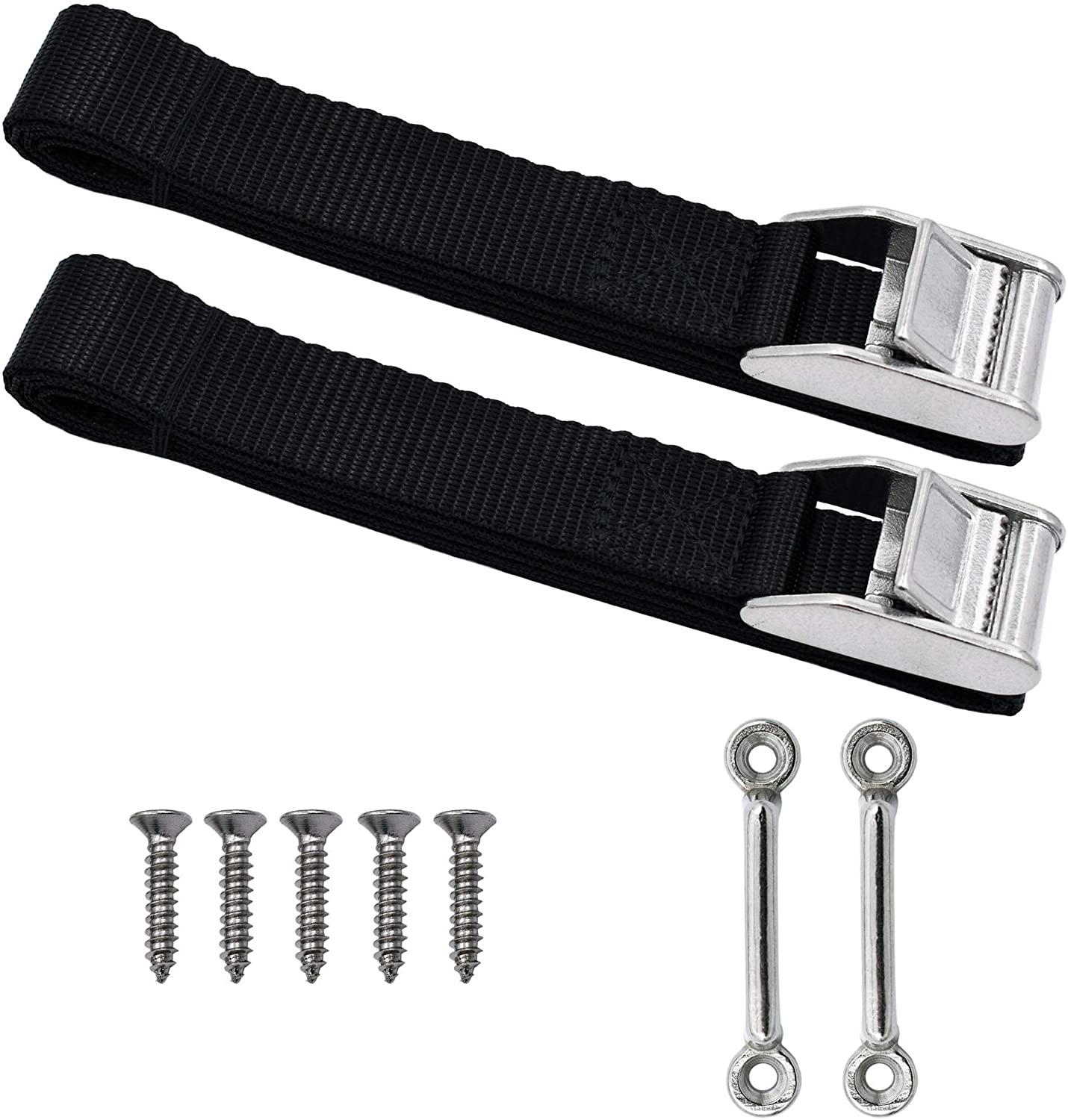 Cooler Tie Down Strap Kit with Stainless Footman/Deck Loops 9 Color Choices Color Options | CSSS
