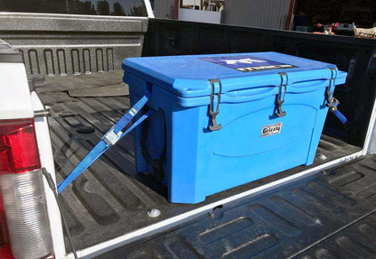 Cooler Tie Down Strap Kit with Stainless Footman/Deck Loops 9 Color Choices Color Options | CSSS