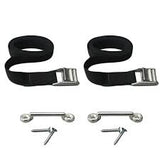 Cooler Tie Down Strap Kit with Stainless Footman/Deck Loops 9 Color Choices Color Options | CSSS