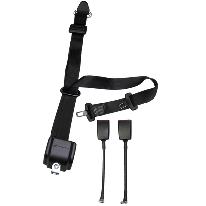 WAV Automatic 3 Point Belt with Height Adjuster & Two Flexible Buckles | H350233