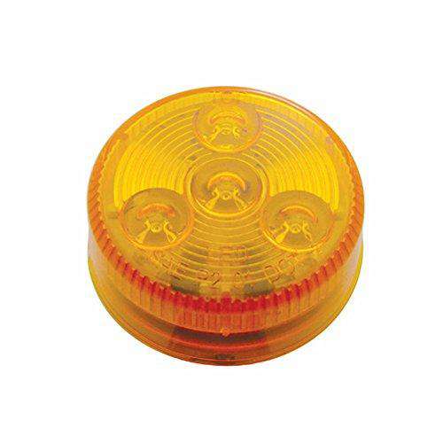 2.5" Round Amber Clearance Side Marker Light 4 LED - ratchetstrap-com.myshopify.com