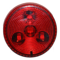 2.5" Round Red Clearance Side Marker Light 4 LED - ratchetstrap-com.myshopify.com