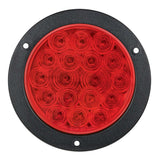 4" Round Stop Turn Tail 18 LED Sealed Light w/Flange - RED - ratchetstrap-com.myshopify.com