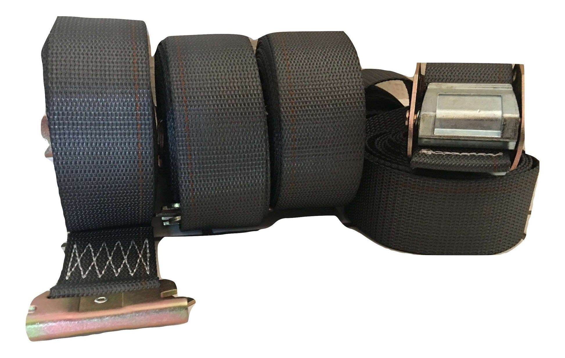 2" x 16 Ft Interior Van Cam Buckle E-Track Strap w/ Spring E Fittings 4 Pack | C16E