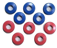 Set of 10 Polyurethane Gladhand Seals Red & Blue - ratchetstrap-com.myshopify.com