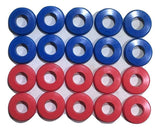 Set of 20 Polyurethane Gladhand Seals Red & Blue - ratchetstrap-com.myshopify.com