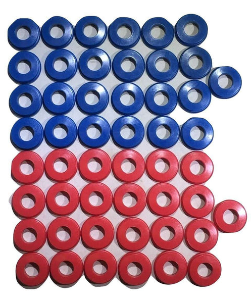 Set of 50 Polyurethane Gladhand Seals Red & Blue - ratchetstrap-com.myshopify.com