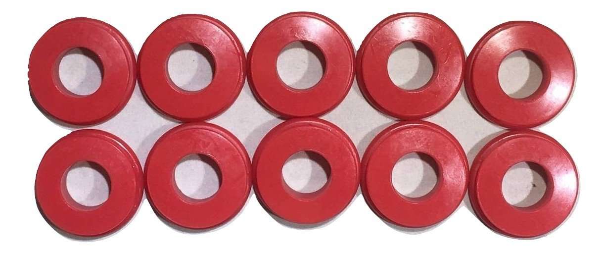 QTY 10 Polyurethane Gladhand Seals Red - ratchetstrap-com.myshopify.com