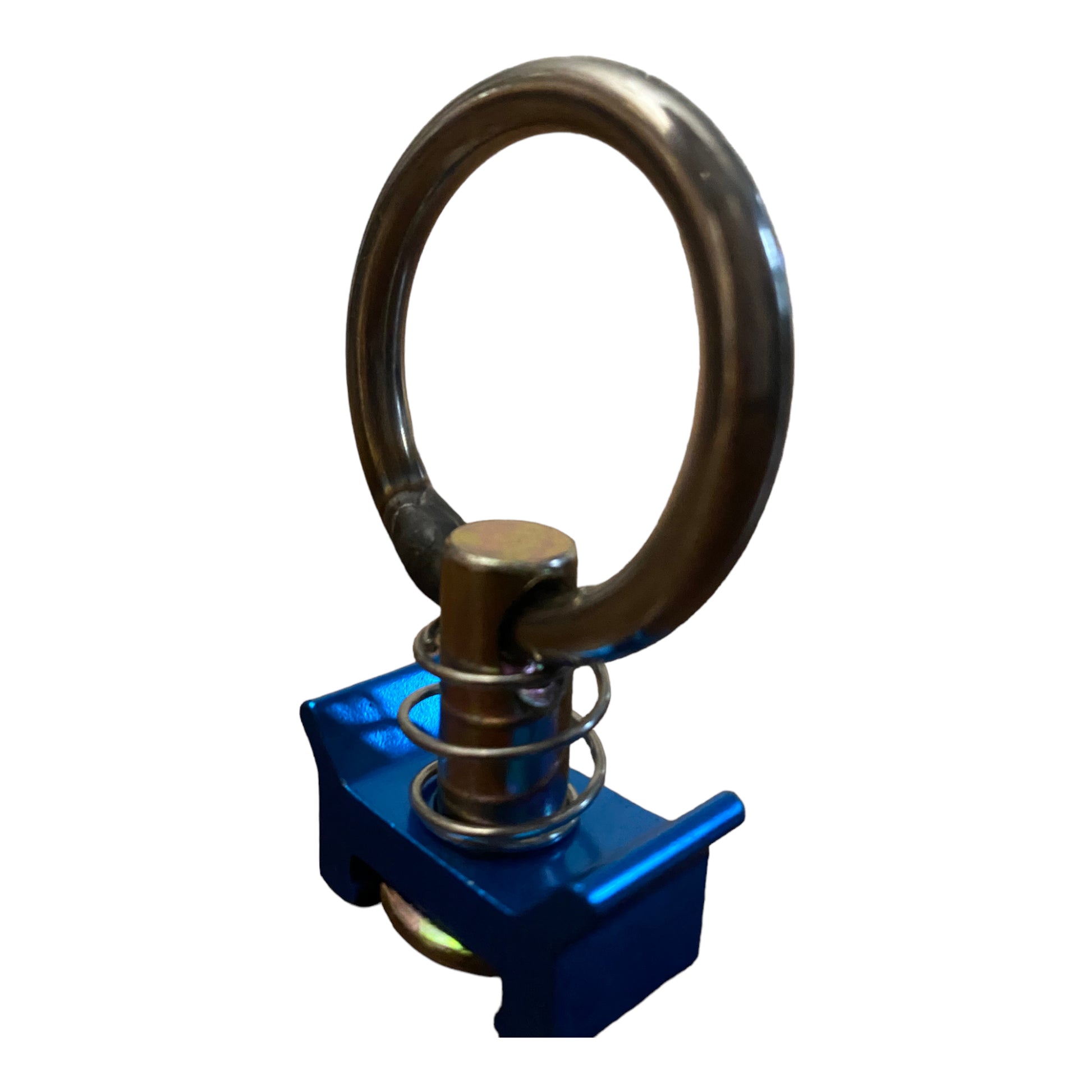 L-Track Blue Single Stud Fitting With Round Ring For Aircraft-Grade L-Track