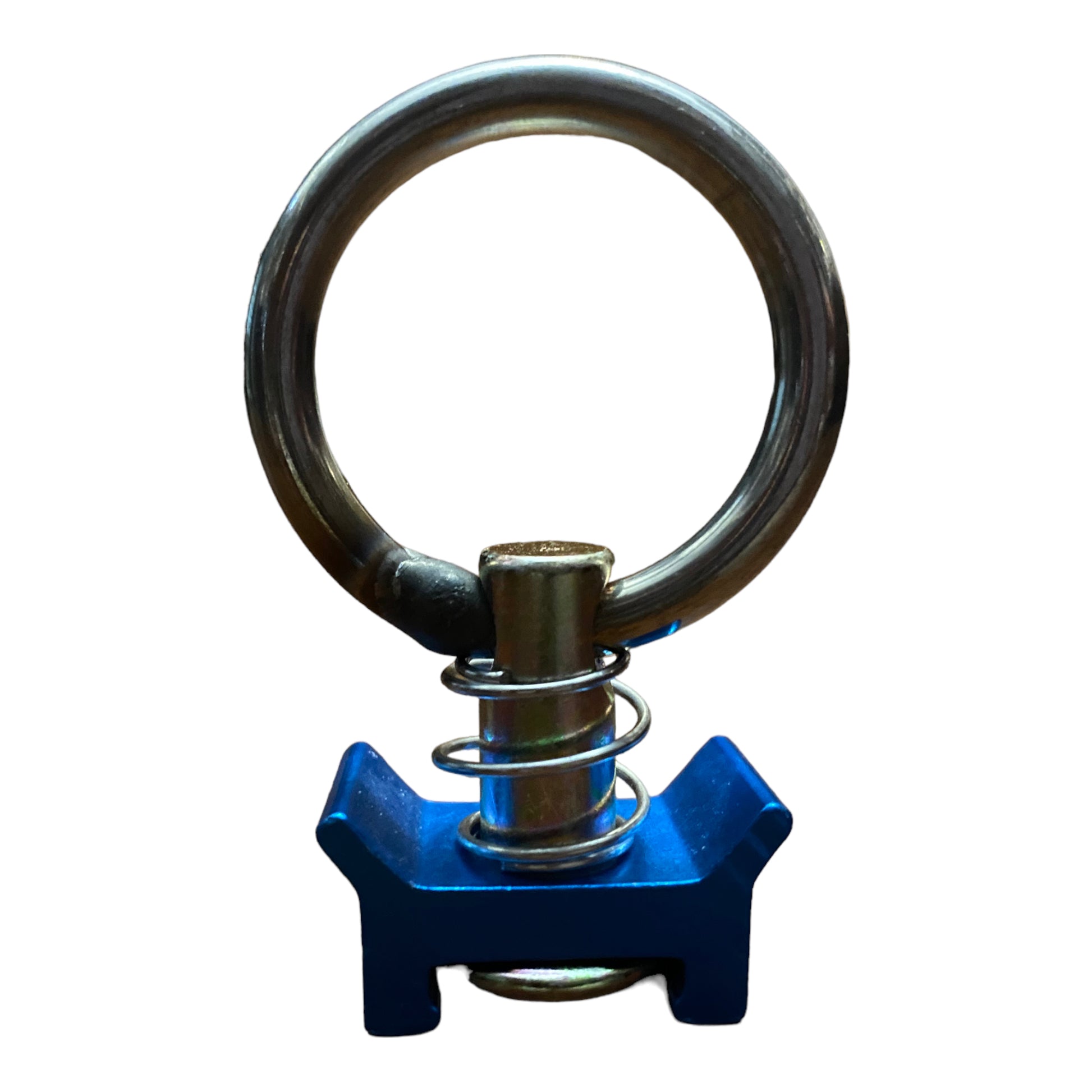 L-Track Blue Single Stud Fitting With Round Ring For Aircraft-Grade L-Track