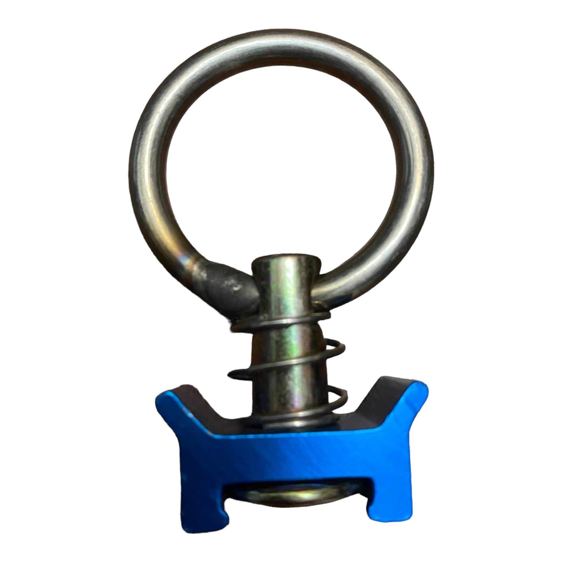 L-Track Blue Single Stud Fitting With Round Ring For Aircraft-Grade L-Track