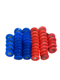 25 Red & 25 Blue Poly Seal With Filter Gladhand 50 PACK | 10017RBF