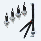 4 QRT-360 Retractors with L-Track Fittings; and Retractable Lap & Shoulder Belt Combo with L-Track 