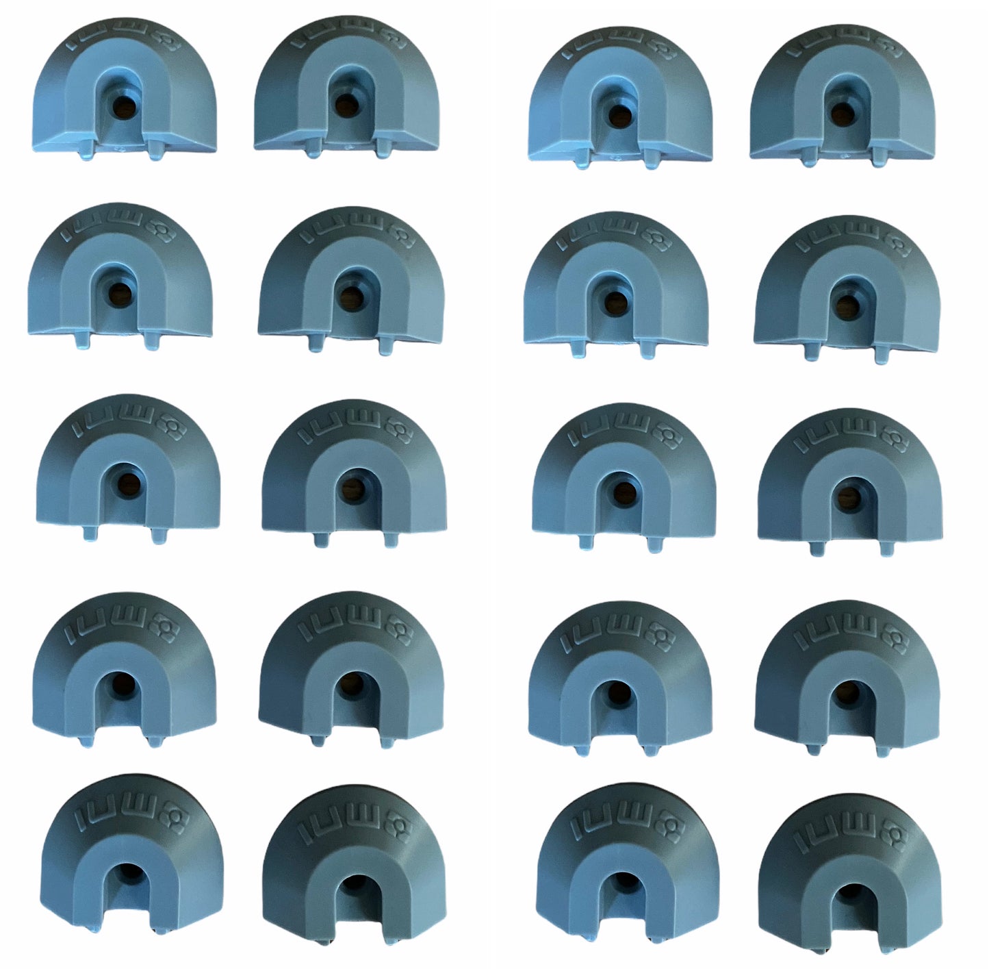 End Cap for Surface Angled Series L-Track GREY 20 PACK | QC06089