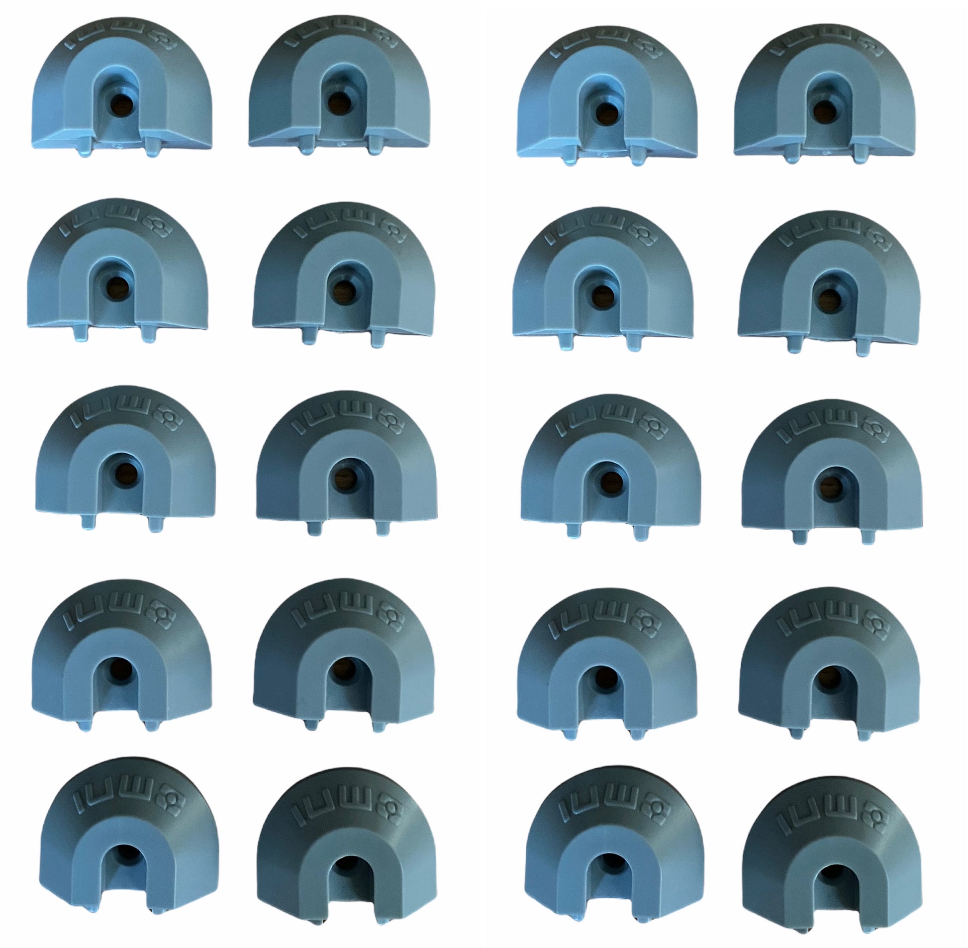 End Cap for Surface Angled Series L-Track GREY 20 PACK | QC06089