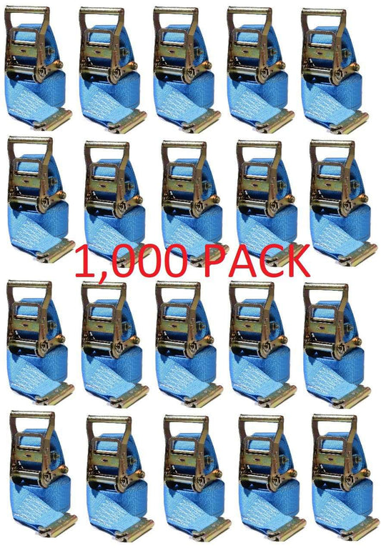 2 in x 20 ft Van Ratchet Strap Logistic E-Track w/ Spring E 1,000 Pack | R20EX1,000