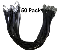 31 Inch Rubber Tarp Straps w/ Crimped S Hooks 50 Pack | RS31X50