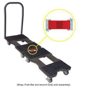 Snap-Loc 1200 lb Proffesional E-Track Dolly Black