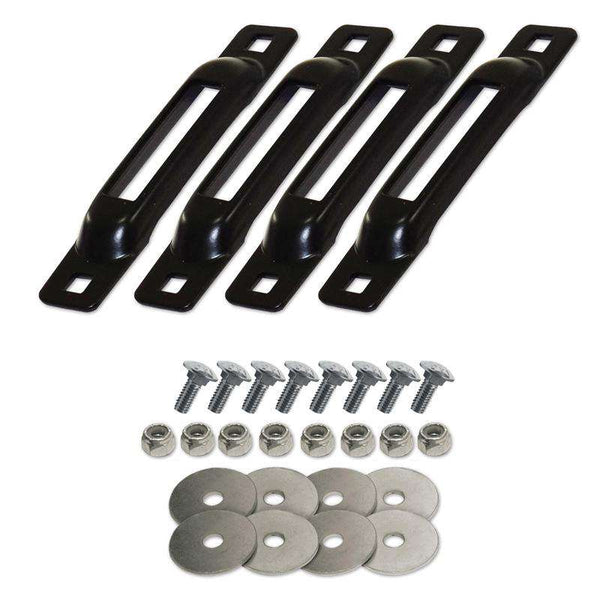 SNAPLOCS BLACK 4 PACK WITH CARRIAGE BOLTS | SLSB4FC