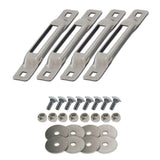 SNAPLOCS STAINLESS 4 PACK WITH CARRIAGE BOLTS | SLSS4FC