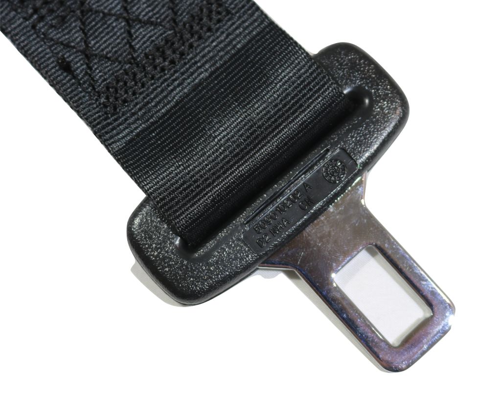Black Retractable Forklift Replacement Seatbelt w/ Hardware - ratchetstrap-com.myshopify.com