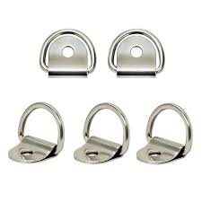 1/4 Stainless Steel D Ring with Clip