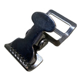 Alligator Buckle Tourniquet Spring Action Buckle 1" Nickle Plated Clamp | 1TBN