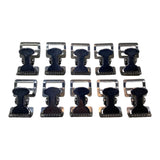 Alligator Buckle Tourniquet Buckle 1" Nickle Plated Clamp 10 PACK | 1TBNX10