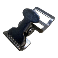 Alligator Buckle Tourniquet Buckle 1" Nickle Plated Clamp 4 PACK | 1TBNX4