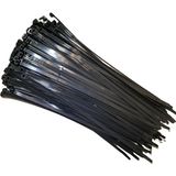 QTY 100 - 14" 120 Lb Nylon Tie Wrap UV Black | HDZT14X100