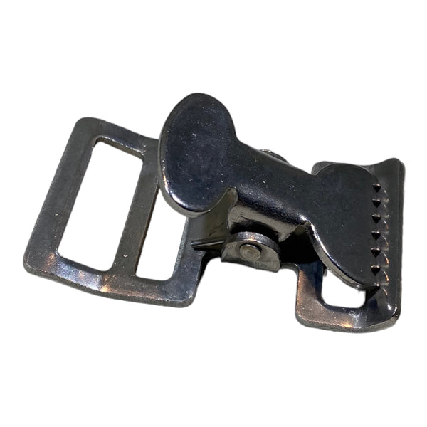 Alligator Buckle Tourniquet Spring Action Buckle 1" Nickle Plated Clamp | 1TBN