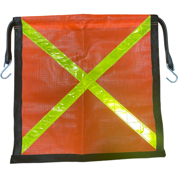 Safety Flag with Bungee Cord and Reflective X | SFB