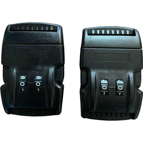 1.5 Plastic Combination Locking Side Release Buckle 2 PACK