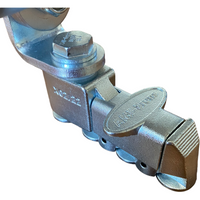 Auto Retractor-Shoulder Belt Manual Hgt Adjuster L-Track Fitting Gray 90° Bracket | H370255