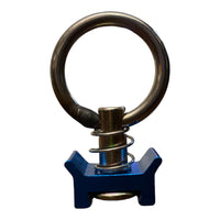 L-Track Blue Single Stud Fitting With Round Ring For Aircraft-Grade L-Track