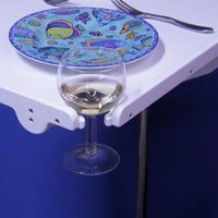 Large Boat Table With Wine Glass Holders | M0011WG