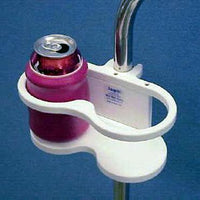 Permanently Mounted Double Drink Holder | M002
