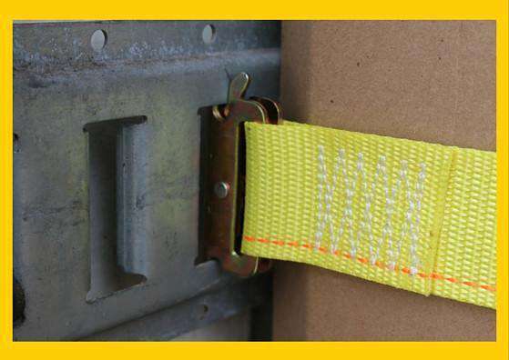 Qty 8 - 2" x 12 ft. Interior Van Ratchet E-Track Straps w/ Spring E Fittings - ratchetstrap-com.myshopify.com