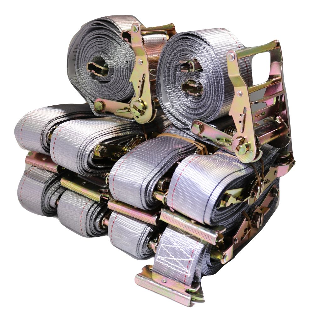 2"x 16 ft. Logistic Van Ratchet E-Track Straps w/ Spring E Fittings - ratchetstrap-com.myshopify.com
