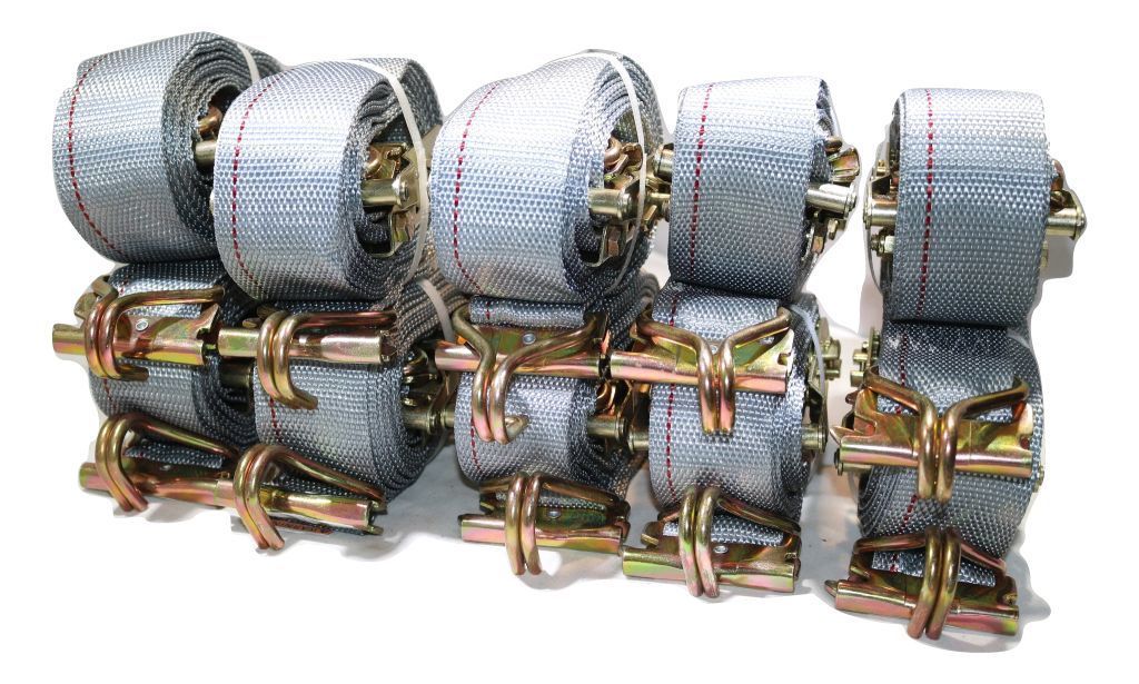 Qty 16 - 2" x 16 Ft Ratchet Strap w/ Spg E & Wire Hk for E & F-Tracks - ratchetstrap-com.myshopify.com