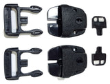 Qty 2 SPA or Hot Tub Cover Nexus Lock Plastic Buckle Replacement Kits - ratchetstrap.com