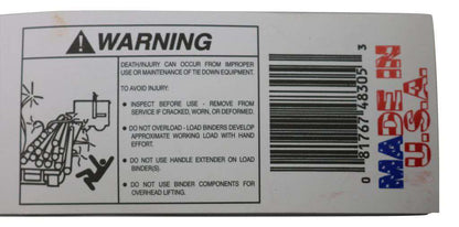 Qty (2) USA Lever Chain Binder for 5/16" - ⅜" G70 Transport & G43 High Test Chain - ratchetstrap-com.myshopify.com
