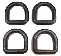 QTY (4) - 3/4" Forged D-Ring w/Weld-On Clip - ratchetstrap-com.myshopify.com