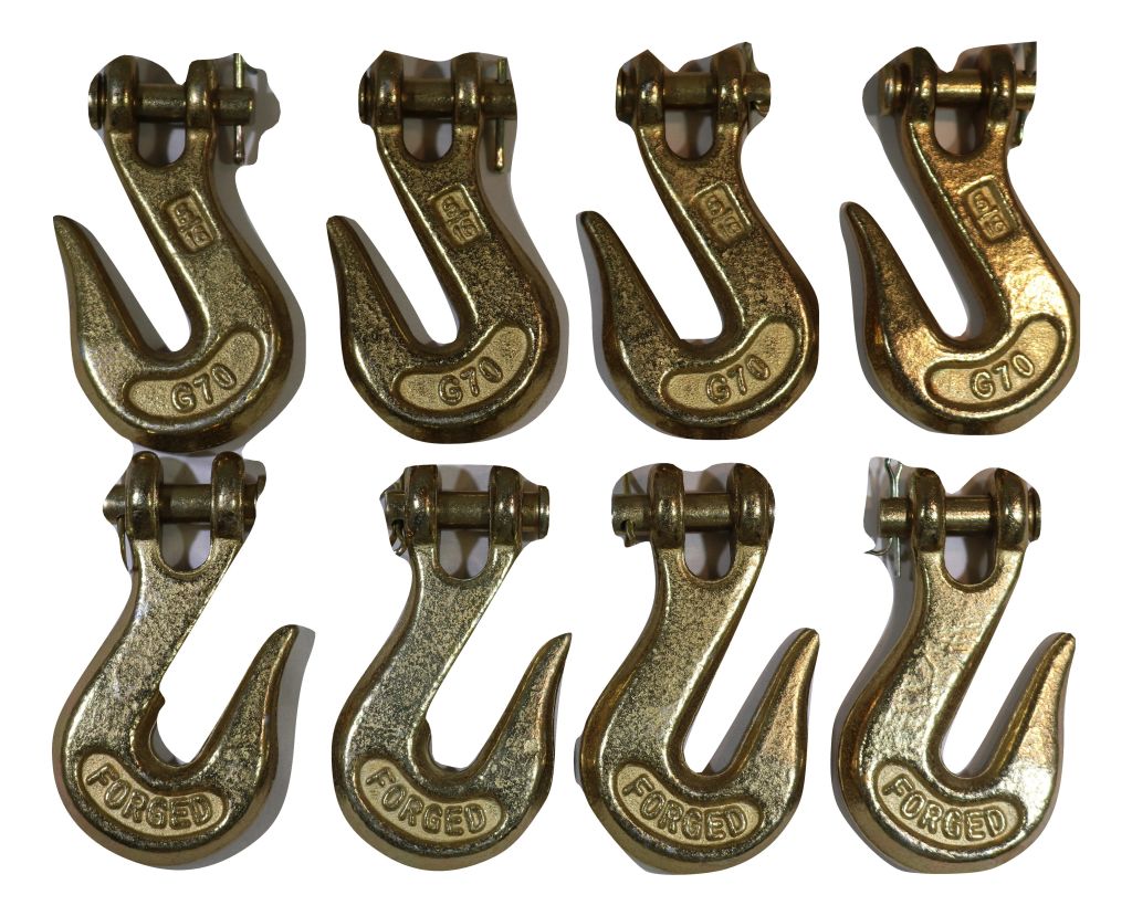 QTY 8 - 5/16" Clevis Grab Hook  - Grade 70 - ratchetstrap-com.myshopify.com
